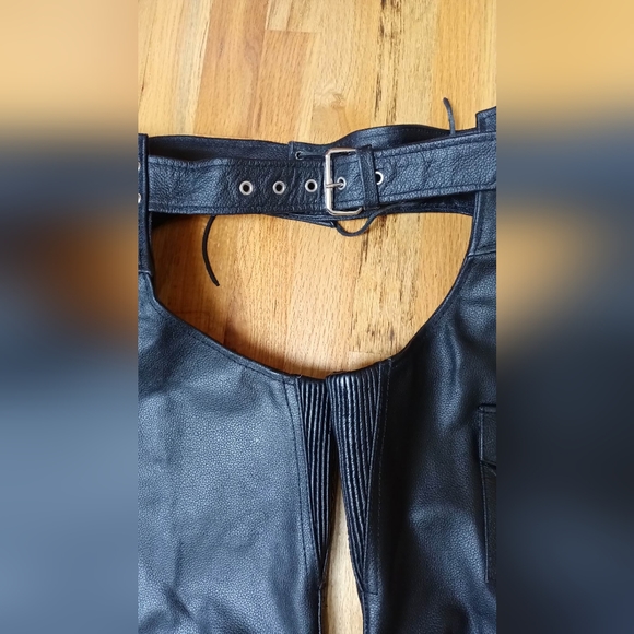 Leather motorcycle chaps - Picture 6 of 7